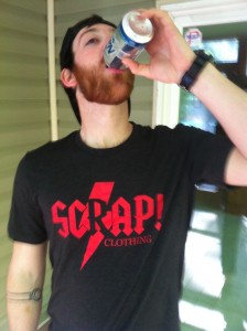 AC/DC shirt for optimal beer consumption